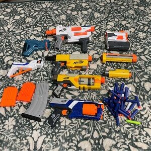 Nerf Action Figure Playset - Blue, Orange, Yellow, White